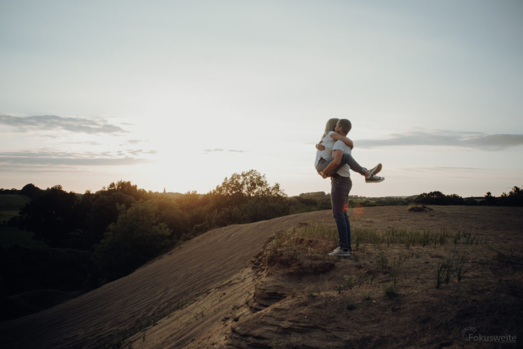 Paar Sonnenuntergang Eutin Malente