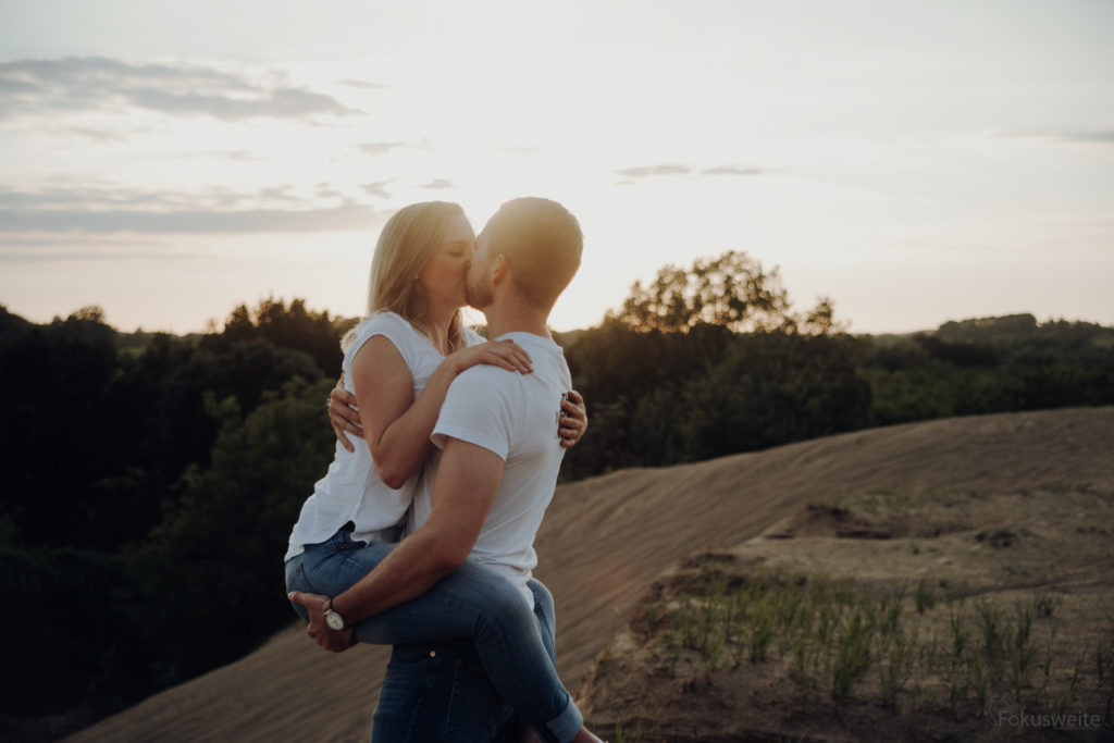 Paarfoto Eutin Ostholstein Sonnenuntergang